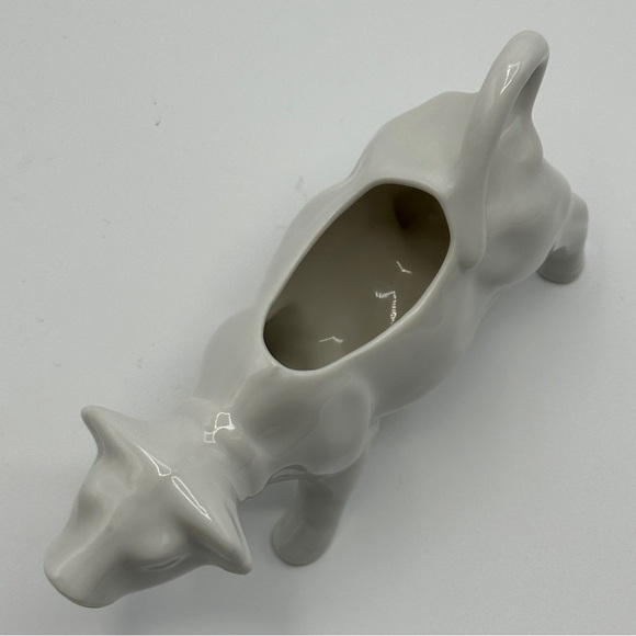 White Ceramic Cow Creamer - Picture 5 of 8